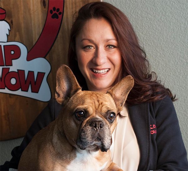 Renuka Salinger and Dog
